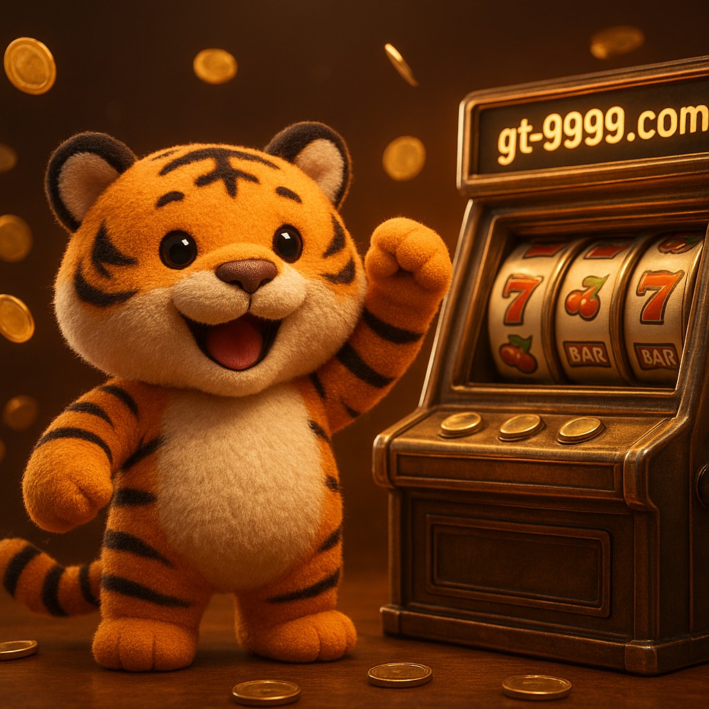 আর্কেড জয়ের আনন্দে উচ্ছ্বাসিত এক বাঘশাবকের 모습